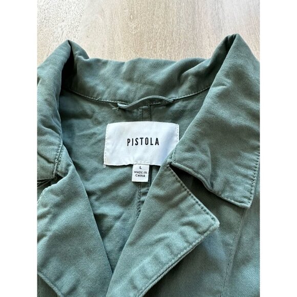 Pistola Parker Romper in Meadow Green Size Large Short Sleeve Shorts - Picture 4 of 9